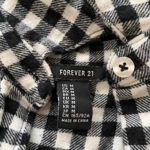 Black and white flannel